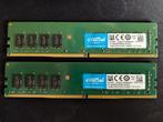 CRUCIAL 2x16 GB DDR4-3200 UDIMM CL22, Desktop, 32 GB, Zo goed als nieuw, DDR4