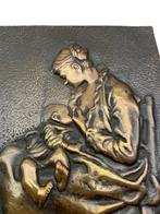 Plaque murale en bronze attribuée à Alexandre Charpentier, Antiquités & Art, Enlèvement ou Envoi, Bronze