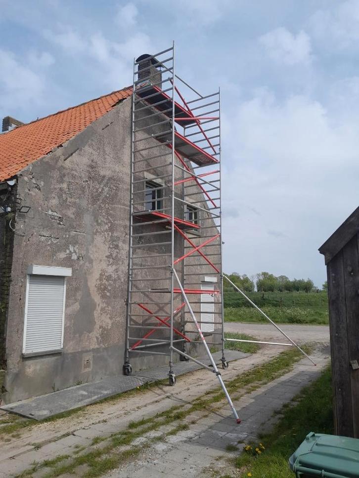 altrex steiger te huur, Doe-het-zelf en Bouw, Steigers, Zo goed als nieuw, Rolsteiger of Kamersteiger, 5 meter of hoger, Ophalen