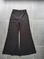 Zwarte pantalon met brede pijpen, Zwart, Ophalen of Verzenden, Lang, Gedragen