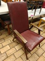 Vintage Design Fauteuil jaren 60 - Teakhout & Skai, Ophalen
