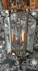 Grande Lampe suspendue vintage bronze et laiton, Enlèvement