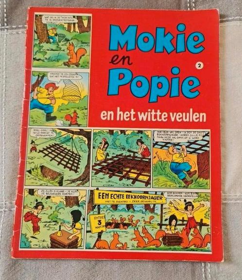 Strip : mokie en popie /  Jan van der Meer, Boeken, Stripverhalen, Zo goed als nieuw, Ophalen of Verzenden