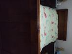 Antiek bed te koop, Huis en Inrichting, Slaapkamer | Bedden, Ophalen, Gebruikt, Bruin, Twijfelaar