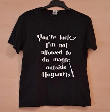 ▪︎︎ Harry Potter t-shirt ( Maat M), Maat 38/40 (M), Zwart, Ophalen of Verzenden, Zo goed als nieuw