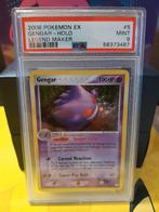 PSA 9 Gengar Holo Legend Maker + Swirl, Ophalen of Verzenden, Zo goed als nieuw