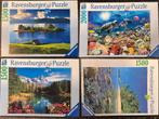4 puzzels 3x 1500 stukjes + 1x 2000 stukjes, Hobby en Vrije tijd, Ophalen, Meer dan 1500 stukjes, Gebruikt, Legpuzzel