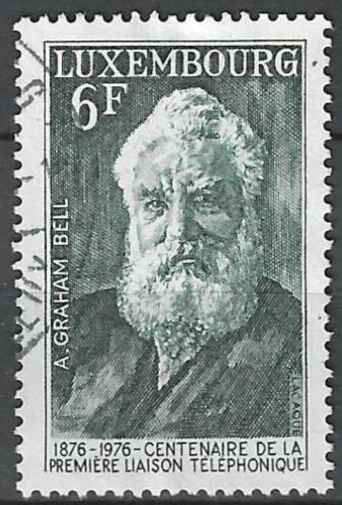 Luxemburg 1976 - Yvert 885 - Alexander Graham Bell (ST), Timbres & Monnaies, Timbres | Europe | Autre, Affranchi, Luxembourg, Envoi