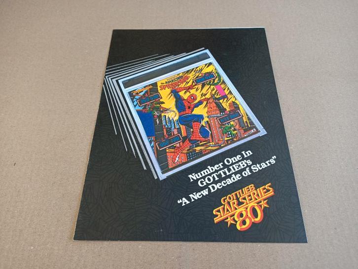 Folder: Gottlieb Spiderman (1980) Flipperkast, Collections, Machines | Flipper (jeu), Gottlieb, Enlèvement ou Envoi