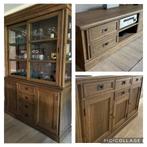 Buffetkast vitrine kast met dressoir, Huis en Inrichting, Kasten | Buffetkasten, Ophalen, 200 cm of meer, 150 tot 200 cm, Eikenhout