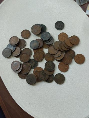 Lot de 57 pièces de monnaie Grande Bretagne, Enlèvement ou Envoi