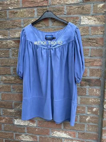 Mexx blauwe zijden tuniek T42 tot T46 beschikbaar voor biedingen