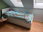 Bedbank eenpersoonsbed Ikea Flekke!, Kinderen en Baby's, Kinderkamer | Bedden, Zo goed als nieuw, Ophalen