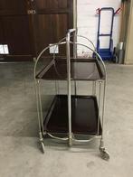 Vintage serveertafel, Gebruikt, Metaal of Aluminium, Vintage, 55 tot 75 cm
