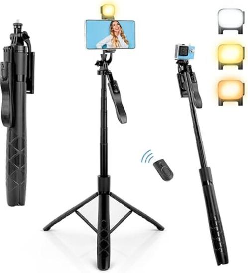 Selfiestick met statief | voot telefoon , GoPro | Nieuw, Audio, Tv en Foto, Fotografie | Statieven en Balhoofden, Nieuw, Overige typen