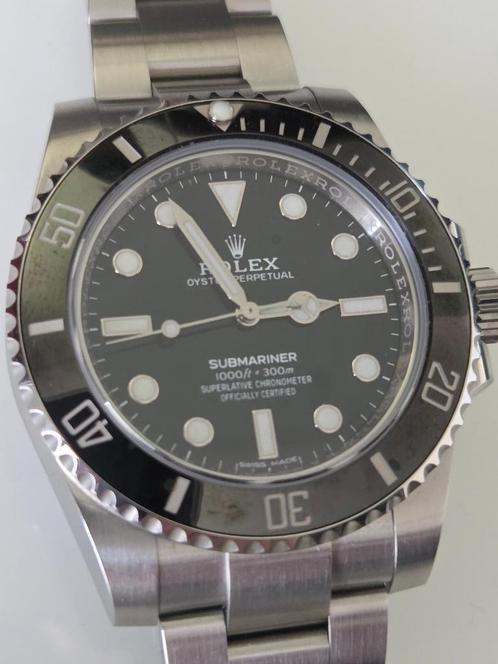 Rolex Submariner Ref. 114060, Handtassen en Accessoires, Horloges | Heren, Zo goed als nieuw, Polshorloge, Rolex, Staal, Staal