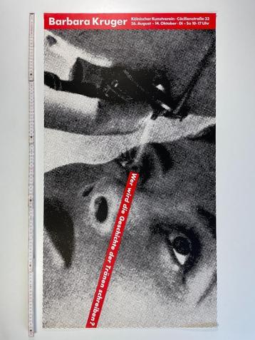 Artist Poster Barbara Kruger 1990 beschikbaar voor biedingen