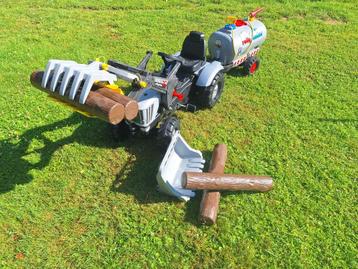Speelgoed tractor met schep en kar beschikbaar voor biedingen