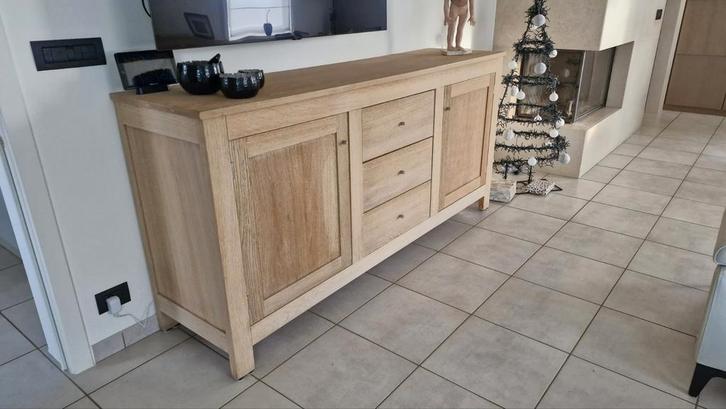 Massieve Eiken dressoirs, 2 stuks, Huis en Inrichting, Complete eetkamers, Zo goed als nieuw, Ophalen