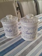 Boch Copenhagen 2 potten koffie en suiker TBE, Ophalen of Verzenden
