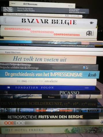 lot van 23 kunstboeken beschikbaar voor biedingen