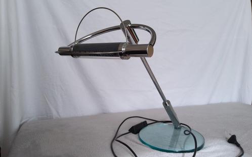 cini & nils design bureaulamp tafellamp, Huis en Inrichting, Lampen | Tafellampen, Zo goed als nieuw, Glas, Metaal, Ophalen of Verzenden