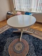 Vends table ronde blanche ikea  avec 6 chaises, Zo goed als nieuw, Ophalen