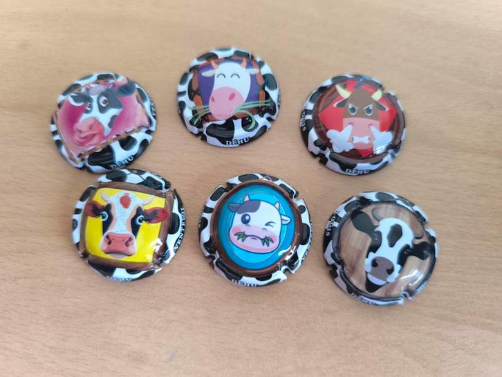 6 nieuwe Champagne capsules Dehu Louis, Verzamelen, Overige Verzamelen, Zo goed als nieuw, Ophalen of Verzenden