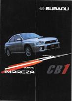 SUBARU IMPREZA CB1 2002, Livres, Autos | Brochures & Magazines, Comme neuf, Autres marques, Enlèvement ou Envoi