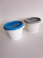 Set van 2 Tupperware bewaarpotten, Huis en Inrichting, Ophalen of Verzenden, Gebruikt, Blauw