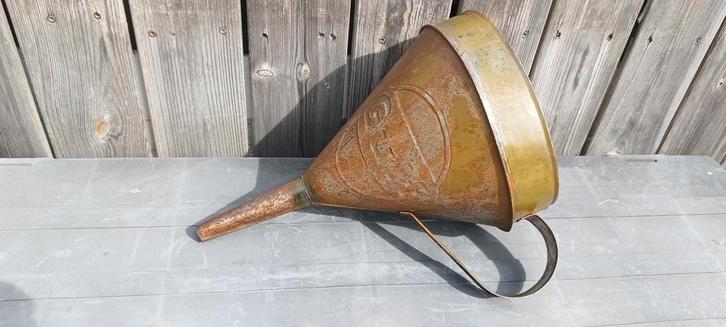 Oude grote GULF olie trechter, Verzamelen, Overige Verzamelen, Ophalen of Verzenden