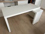 MALM Bureau IKEA wit - kleine beschadingen, zie foto’s, Ophalen, Gebruikt, Bureau
