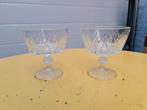 Vintage champagne coupe glazen / VMC Reims France Harlequin, Ophalen of Verzenden