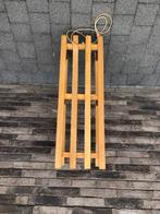 houten slee met ijzerbeslag 90 cm x 30 cm (hoogte 24 cm), Ophalen, Gebruikt, Hout