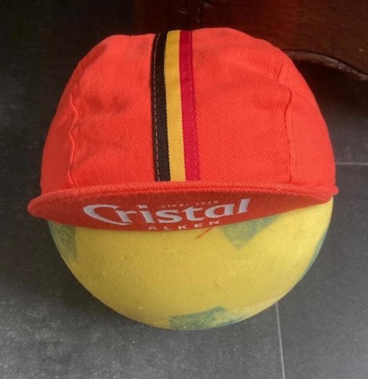 Reclame-Bier-Cristal Alken-Wielrenners-Pet-Klakje-Nieuw, Verzamelen, Biermerken, Nieuw, Overige typen, Overige merken, Verzenden