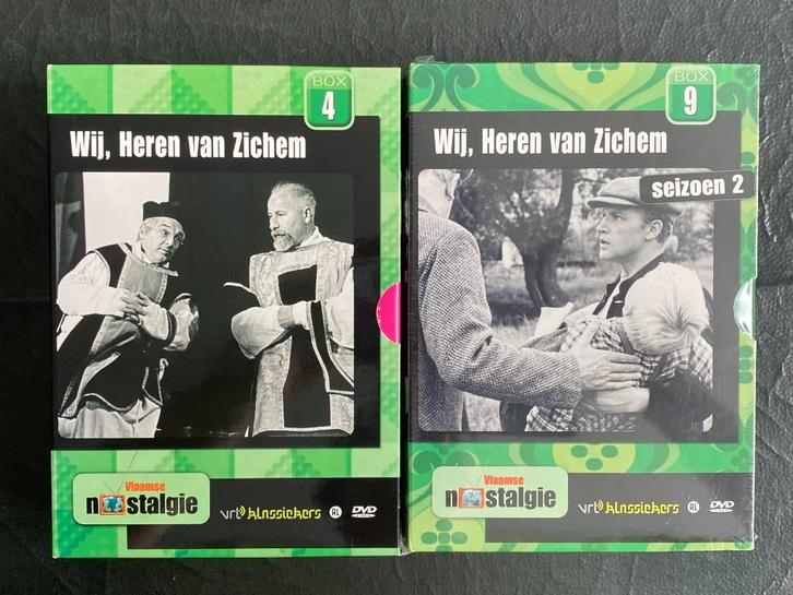 2 DVD boxen : Wij Heren van Zichem (Seizoen 1 en 2), Cd's en Dvd's, Dvd's | Nederlandstalig, Zo goed als nieuw, Tv fictie, Komedie