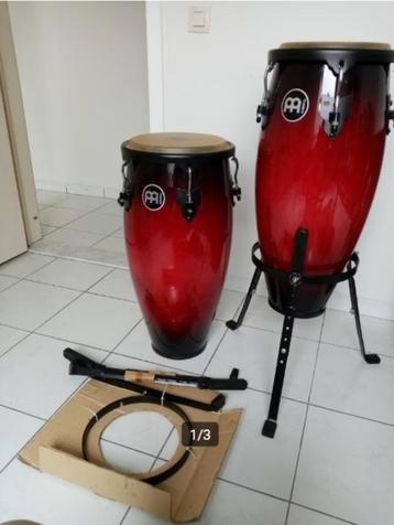 Set conga's Meinl, Musique & Instruments, Enlèvement, Comme neuf, Percussion mélodique