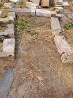 Witstenen portiek - 2 stuks, Doe-het-zelf en Bouw, Metselstenen, Ophalen, Gebruikt, Natuurstenen