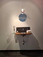 Kompleet meubel met lavabo syphon muurkraan spiegel en lamp, Huis en Inrichting, Ophalen