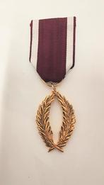 Belgische medaille: Palmes d'Or Kroonorde, Verzamelen, Ophalen of Verzenden, Landmacht, Embleem of Badge
