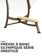 Banc de musculation Presse à banc olympique Cybex, Enlèvement, Comme neuf, Pectoraux, Banc d'exercice