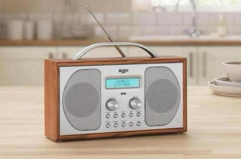 Bush DAB+ Bluetooth FM-stereo radio alarm houten hout Nieuw, Audio, Tv en Foto, Radio's, Nieuw, Ophalen of Verzenden