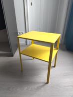 bijzettafeltje geel ikea 2, Ophalen, Zo goed als nieuw, Rechthoekig, Metaal of Aluminium