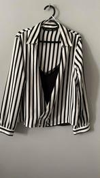 CHEMISE + TOP neuf ZARA BLANC NOIR L, Zara, Enlèvement ou Envoi, Neuf, Autres couleurs