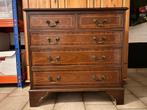 Vintage Houten Ladekast – 6 Lades, Huis en Inrichting, Ophalen, Gebruikt, 5 laden of meer, 50 tot 100 cm