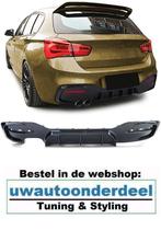 Diffuser Glans Zwart Dubbele Uitlaat Links Voor Bmw 1 Serie, Auto diversen, Tuning en Styling, Verzenden