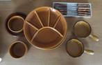 Fondue set met 6 borden, Ophalen of Verzenden, Zo goed als nieuw