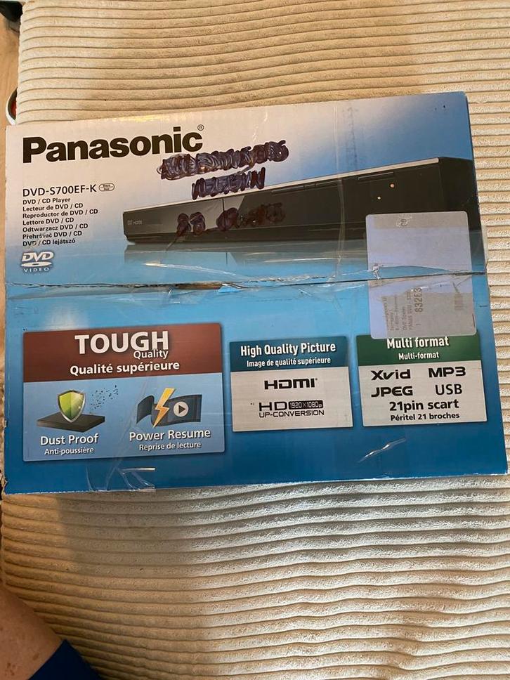 Panasonic DVD S700EF K, Audio, Tv en Foto, DVD spelers, Zo goed als nieuw, Panasonic, Ophalen of Verzenden