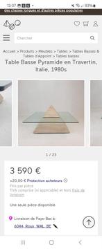Table basse pyramide, Comme neuf, Enlèvement ou Envoi