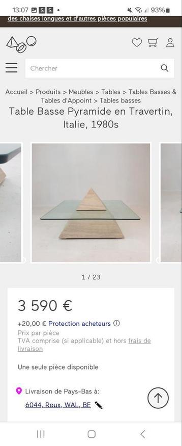Table basse pyramide 